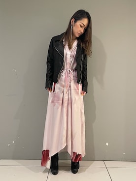「アイテム（ワンピース/ドレス）」を使った、@asjmamiさん（レディース・158cm・40代）の春コーディネート