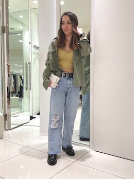 「ALLSAINTS（オールセインツ）のアイテム」を使った、@asjmamiさん（レディース・158cm）の春コーディネート