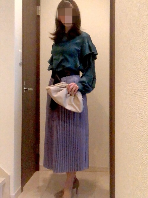 スカートを使った「パープル×グリーン」の人気ファッションコーディネート - WEAR
