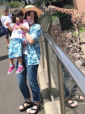 「Teva（テバ）のTeva / プラットフォーム ユニバーサル（サンダル）」を使った、flourish310 まさぴよ♡相互さん（レディース・164cm）の夏コーディネート