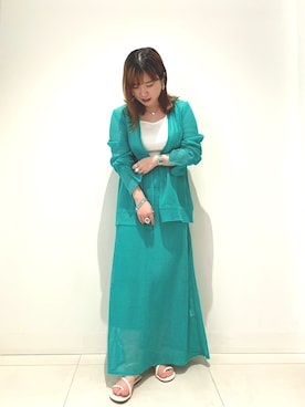 「あべのハルカス」｜わきちゃんさん（レディース・152cm）の春コーディネート
