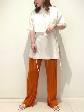 「あべのハルカス」｜わきちゃんさん（レディース・152cm）の春コーディネート
