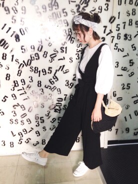 「バルーンスリーブ」｜Kyu◡̈⃝⋆*さん（レディース・165cm）の夏コーディネート