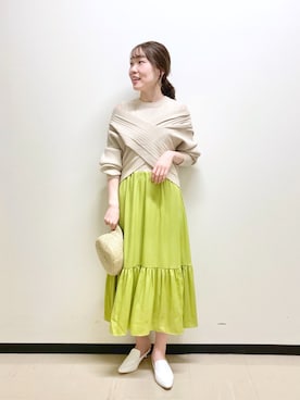 nabeさん（レディース・160cm）の春コーディネート