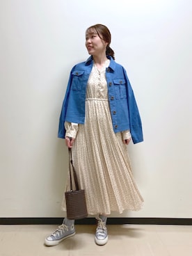 「andemiu」｜「アイテム（セットアップ）」を使った、nabeさん（レディース・160cm）の春コーディネート