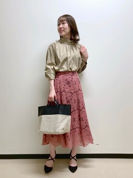 nabeさん（レディース・160cm）の春コーディネート