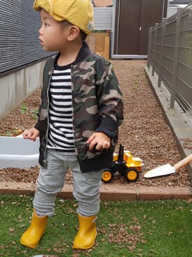 ranrenさん（キッズ・90cm）の秋コーディネート