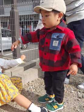 ranrenさん（キッズ・90cm）の秋コーディネート