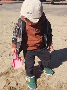 ranrenさん（キッズ・90cm）の秋コーディネート