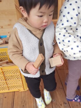 ranrenさん（キッズ・90cm）の冬コーディネート