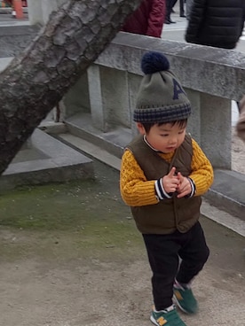 ranrenさん（キッズ・90cm）の冬コーディネート