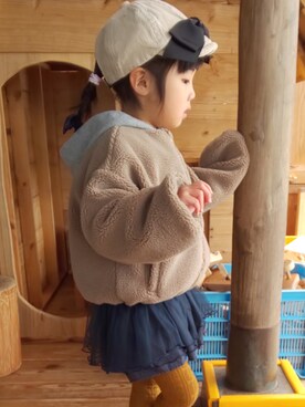 ranrenさん（キッズ・90cm）の冬コーディネート