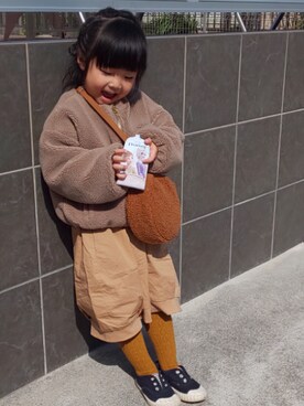 ranrenさん（キッズ・90cm）の冬コーディネート