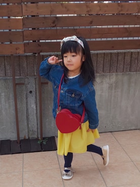 「BdeR（ビーデアール）のアイテム」を使った、ranrenさん（キッズ・90cm）の春コーディネート