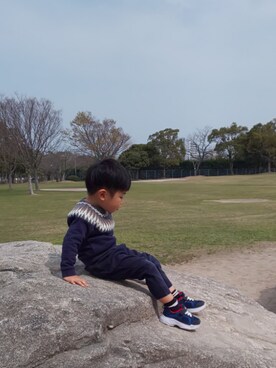 「BdeR（ビーデアール）のアイテム」を使った、ranrenさん（キッズ・90cm）の春コーディネート