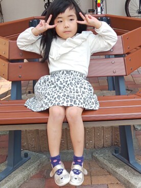 「BdeR（ビーデアール）のアイテム」を使った、ranrenさん（キッズ・90cm）の春コーディネート