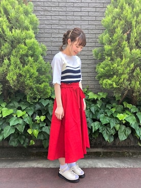 87チャン☺︎さん（レディース・155cm）の春コーディネート