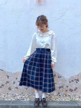 87チャン☺︎さん（レディース・155cm）の秋コーディネート