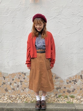 87チャン☺︎さん（レディース・155cm）の秋コーディネート