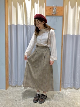 87チャン☺︎さん（レディース・155cm）の秋コーディネート