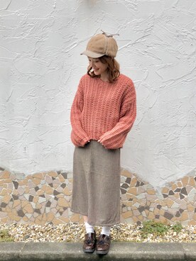 87チャン☺︎さん（レディース・155cm）の秋コーディネート