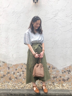 87チャン☺︎さん（レディース・155cm）の春コーディネート