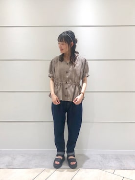 87チャン☺︎さん(レディース・155cm)の夏コーディネート