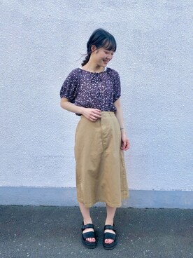 87チャン☺︎さん（レディース・155cm）の夏コーディネート