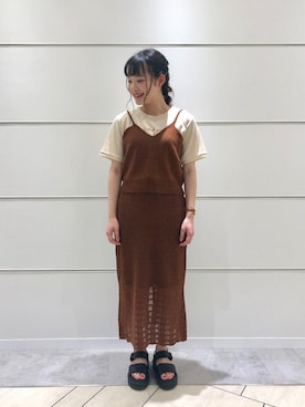 87チャン☺︎さん（レディース・155cm）の夏コーディネート
