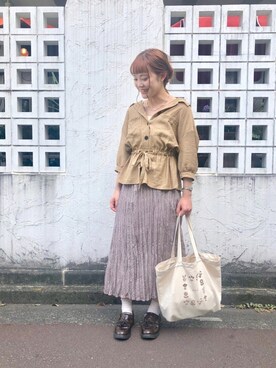 87チャン☺︎さん（レディース・155cm）の夏コーディネート