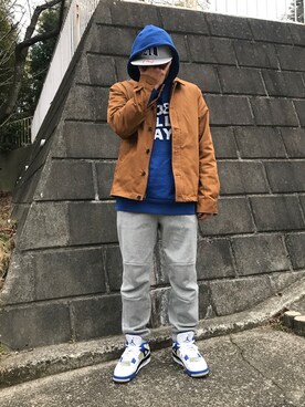 「nike sb 」｜「アイテム（その他アウター）」を使った、kammozzeriaさん（メンズ・173cm）の冬コーディネート