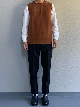「Steven Alan（スティーブンアラン）のアイテム（レッグウェア）」を使った、ちーうーさん（メンズ・169cm）の秋コーディネート