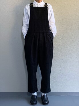 「NEAT（ニート）のアイテム（オールインワン・サロペット）」を使った、ちーうーさん（メンズ・169cm）の秋コーディネート