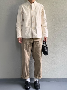 「Steven Alan（スティーブンアラン）のアイテム（レッグウェア）」を使った、ちーうーさん（メンズ・169cm）の秋コーディネート