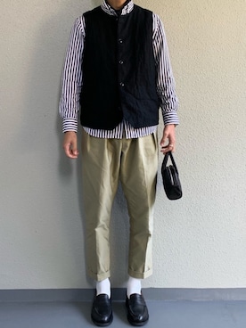 「confect（コンフォクト）のアイテム（トップス）」を使った、ちーうーさん（メンズ・169cm）の秋コーディネート