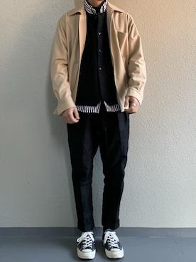 「confect（コンフォクト）のアイテム（トップス）」を使った、ちーうーさん（メンズ・169cm）の冬コーディネート