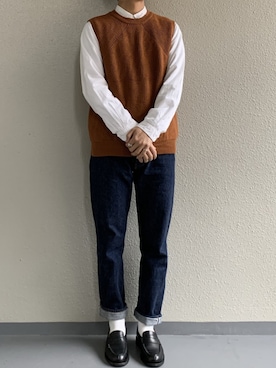 「Steven Alan（スティーブンアラン）のアイテム（レッグウェア）」を使った、ちーうーさん（メンズ・169cm）の冬コーディネート