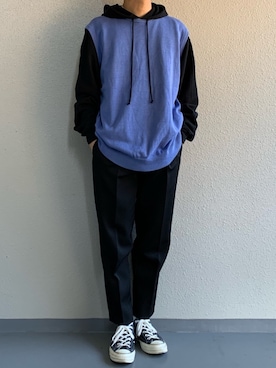「Steven Alan（スティーブンアラン）のアイテム（レッグウェア）」を使った、ちーうーさん（メンズ・169cm）の冬コーディネート