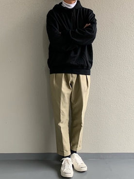 「Steven Alan（スティーブンアラン）のアイテム（レッグウェア）」を使った、ちーうーさん（メンズ・169cm）の春コーディネート