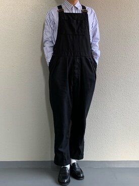 「NEAT（ニート）のアイテム（オールインワン・サロペット）」を使った、ちーうーさん（メンズ・169cm）の春コーディネート