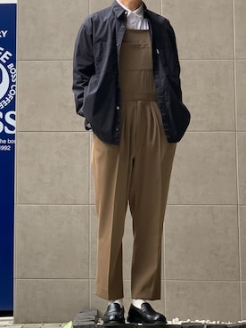 「NEAT（ニート）のアイテム（オールインワン・サロペット）」を使った、ちーうーさん（メンズ・169cm）の春コーディネート