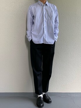 「Steven Alan（スティーブンアラン）のアイテム（レッグウェア）」を使った、ちーうーさん（メンズ・169cm）の夏コーディネート