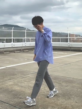 「STUDIOUS（ステュディオス）のアイテム（レッグウェア）」を使った、ちーうーさん（メンズ・169cm）の夏コーディネート