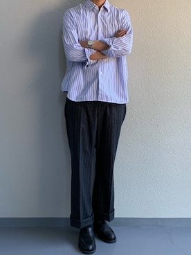 「The CLASIK（ザクラシック）のアイテム」を使った、ちーうーさん（メンズ・169cm）の秋コーディネート