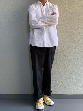 「The CLASIK（ザクラシック）のアイテム」を使った、ちーうーさん（メンズ・169cm）の秋コーディネート