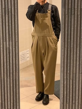 「NEAT（ニート）のアイテム（オールインワン・サロペット）」を使った、ちーうーさん（メンズ・170cm）の秋コーディネート