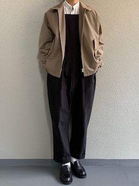 「NEAT（ニート）のアイテム（オールインワン・サロペット）」を使った、ちーうーさん（メンズ・170cm）の春コーディネート