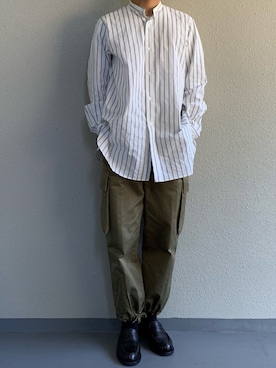 「STUDIOUS（ステュディオス）のアイテム（レッグウェア）」を使った、ちーうーさん（メンズ・170cm）の春コーディネート