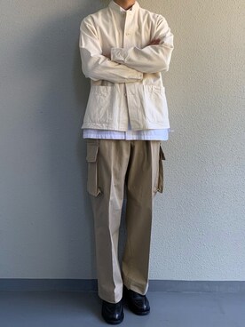 「Steven Alan（スティーブンアラン）のアイテム（カバーオール）」を使った、ちーうーさん（メンズ・170cm）の春コーディネート