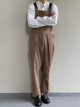 「NEAT（ニート）のアイテム（オールインワン・サロペット）」を使った、ちーうーさん（メンズ・170cm）の春コーディネート